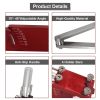 Lawn Mower Blade Sharpener 15¬∞-45¬∞ Adjustable Sharpener for Straight and Standard Lawn Mower Blades - Red