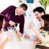 3Pcs Corkscrew Bottle Opener Set Tool Foil Cutter Drip Collar Protector Cork Stopper Wine Bottle Cap Opener - Silver