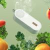 Fruit Vegetable Washing Machine Protable Fruit Food Purifier Multifunctional Household Remove Pesticide Residues Cleaner Machine - White