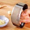 Garlic Press Rocker;  Stainless Steel Garlic Crusher Chopper Mincer Squeezer  - 1Pcs