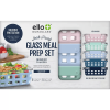 10pc Meal Prep Food Storage Container Set Pastels - multicolour
