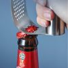 100% Stainless Steel Garlic Press Rocker Garlic Rocker Crusher Garlic Chopper Mincer Press Kitchen Garlic Masher Kitchen Tools - silver