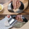 Garlic Press Rocker;  Stainless Steel Garlic Crusher Chopper Mincer Squeezer  - 1Pcs