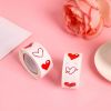 500pcs/roll Heart Stickers Roll; 2.5x2.5cm Heart Stickers Lables for Baking Packaging; Envelope Seals; Small Business - A