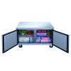 2 Door Commercial Undercounter Refrigerator made by stainless steel 48.125 in. W 12.2 cu.ft. - SILVER - 48.125 in. W 12.2 cu.ft.