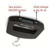 50kg/10g Scale Digital Precise Mini Fish Hook Hanging Scale Flectronic Weight Scale For Travel Household Outdoor; Portable Electronic Luggage Scale -
