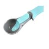 Non-stick Ice Cream Scoop with Easy TPR Material Trigger Release Spoon Anti-Freeze Plastic Lever Scoop for Cookies Ice Cream Fruit Baller - blue