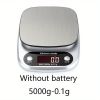 Kitchen Electronic Scale; Food Cooking Digital Electronic Scale; Jewelry Scale; Balancing Scale; Baking Scale; Coffee Scale - 5000g-0.1g Without Batte