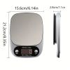 Kitchen Electronic Scale; Food Cooking Digital Electronic Scale; Jewelry Scale; Balancing Scale; Baking Scale; Coffee Scale - 5000g-0.1g Without Batte