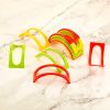 3/6pcs, Mexican Muffin Bracket, Taco Pancake Rack, Taco Holder, Kitchen Food Grade Corn Roll Rack - 6 Pieces Of Red, Yellow And Green