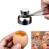 1pc; 304 Stainless Steel Egg Opener - Small