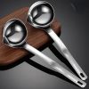 1pc 304 Stainless Steel Oil Filter Spoon; Oil Separating Ladle; Kitchen Gadget - Oil Filter Spoon - Regular Type
