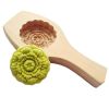 Wooden Moon Cake Mold DIY Pumpkin Pie Baking Mold Rice Cake Bread Mold 3D Peony Pastry Mold 75g - Default