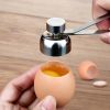 1pc; 304 Stainless Steel Egg Opener - Small