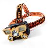 Waterproof LED Headlamp - USB Rechargeable for Camping Adventure - Golden