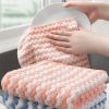 3/5pcs Coral Fleece Dish Cloth - 5pcs, 9.8*9.8in