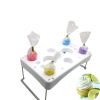 Cake Pastry Bag Holder Tray Stand Icing Bag Rack Cake Decoration Tool Baking Organizer - White