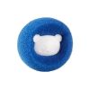 Set Of 3; Washing Machine Cleaner Ball; Powerful Decontamination Magic Sticky Hair Ball - Blue