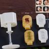 2 Stamps Moon Cake Mold Bean Paste Cake Mold Plastic Baking Mold Chinese Lantern 50g - Default