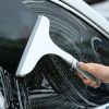1pc Glass Scraper; Glass Mirror Vanity Wiper; Professional Glass Cleaning Tool - Grey+white