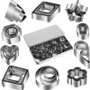 30pcs Mini Cookie Cutter Mold; Biscuit Mold; Fruit Cutting Mold; DIY Kitchen Tools - 30pcs