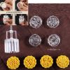 4 Stamps Moon Cake Mold Small Cakes Pastries Mold Plastic DIY Baking Mold 50g - Default