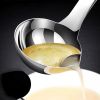 1pc 304 Stainless Steel Oil Filter Spoon; Oil Separating Ladle; Kitchen Gadget - Oil Filter Spoon - Regular Type