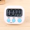 1pc White Kitchen Timer; Electronic Timer For Cooking And Beauty; Without Battery - One Piece (white) Without Battery